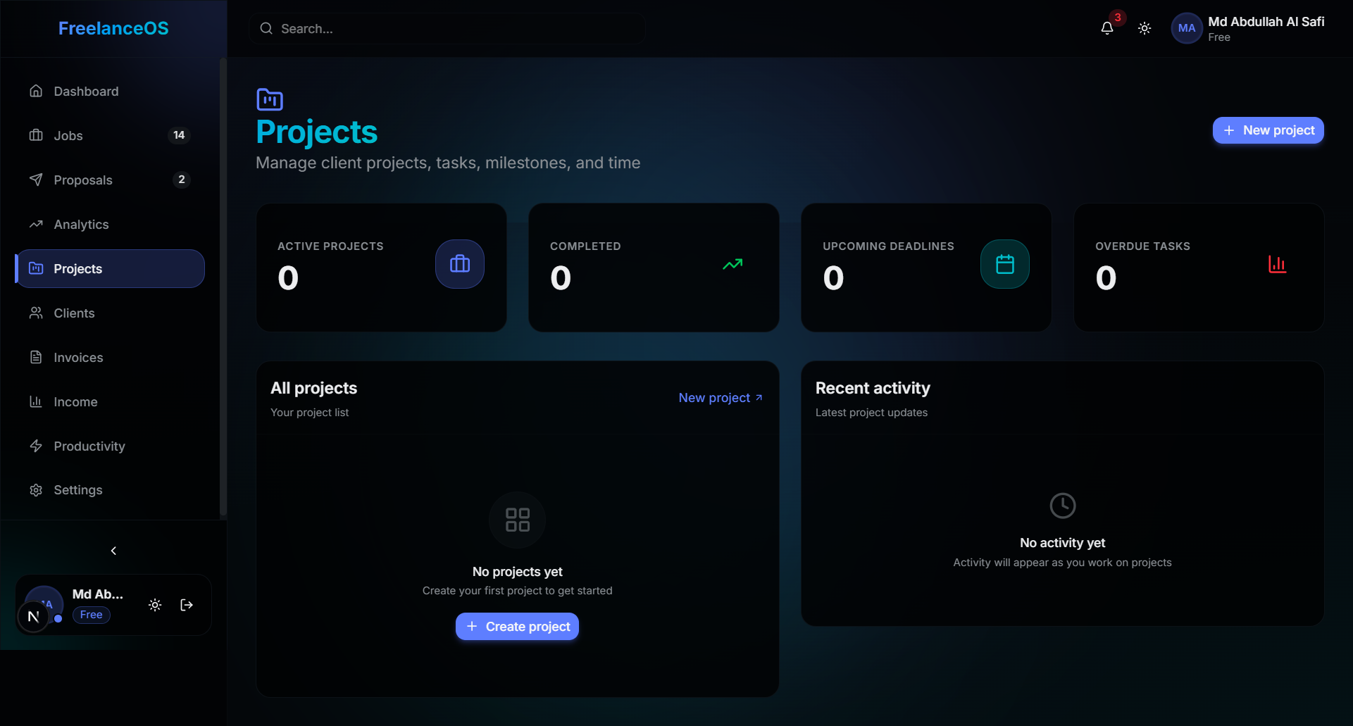 FreelanceOS - Screenshot 4