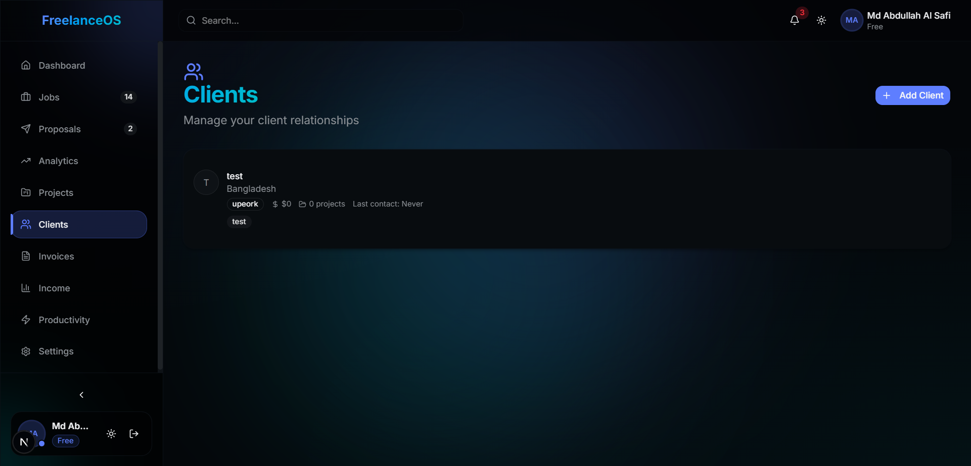 FreelanceOS - Screenshot 5