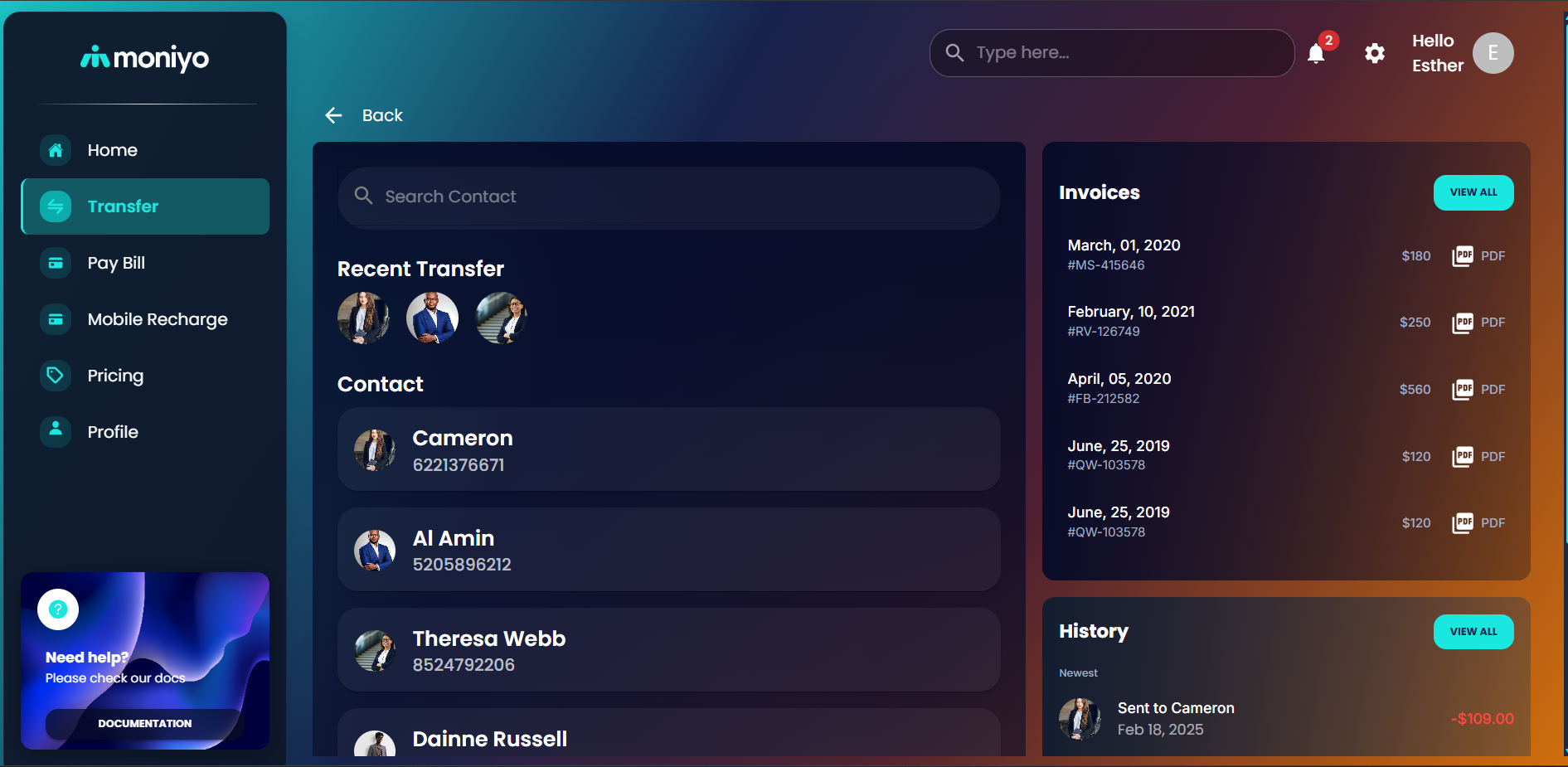 Moniyo - Screenshot 2